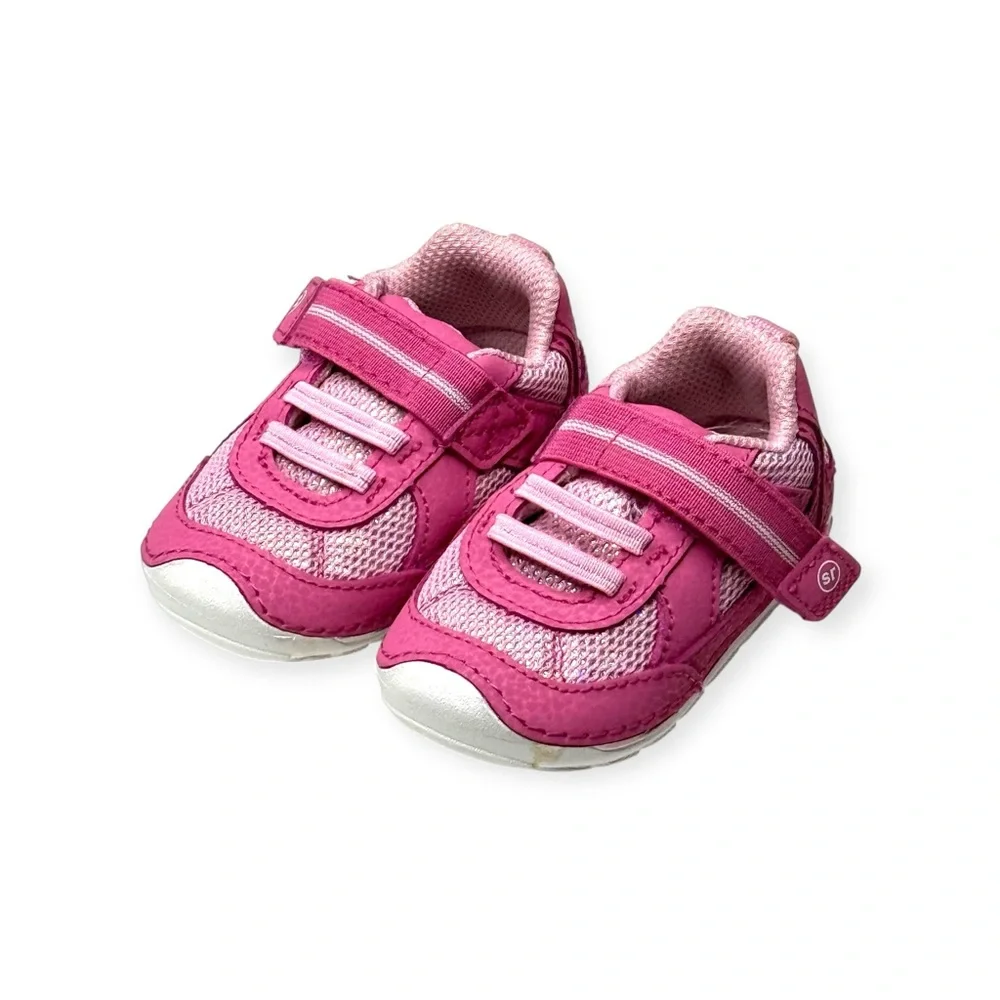 Stride Rite ❤︎︎ Soft Motion Jamie Sneaker ❤︎︎ Pink Shimmer ❤︎︎ 3.5W Baby Walker